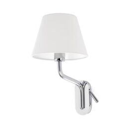 Netlighting Eterna Reading Light Wall Light Chrome E27 in Grey