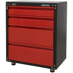 Loops Modular 4 Drawer Cabinet with Worktop - 665 x 460 x 820mm - Ball Bearing Slides - thumbnail 5