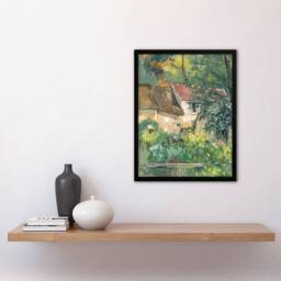 "Artery8 House of Pere Lacroix in Auvers France Cezanne Framed Wall Art Print - Size: W12"" x H16""" - thumbnail 4