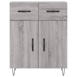Berkfield Home Highboard Grey Sonoma 69.5x34x180 cm Engineered Wood - thumbnail 8