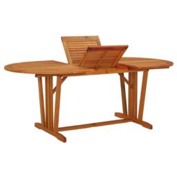 Berkfield Home Garden Table 200x100x75 cm Solid Wood Eucalyptus in Brown - Size: 200 x 100 x 75 cm - thumbnail 8