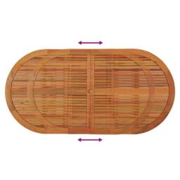 Berkfield Home Garden Table 200x100x75 cm Solid Wood Eucalyptus in Brown - Size: 200 x 100 x 75 cm - thumbnail 7