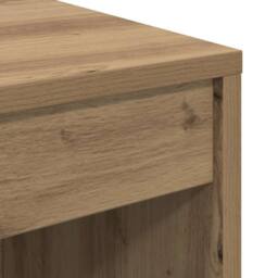 Berkfield Home Writing Desk Artisan Oak Engineered Wood Medium Durable in Brown - thumbnail 8