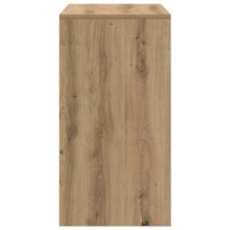 Berkfield Home Writing Desk Artisan Oak Engineered Wood Medium Durable in Brown - thumbnail 6