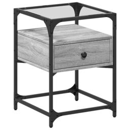 Berkfield Home Bedside Cabinets 2 pcs Gery Sonoma 40x40x55 cm Engineered Wood in Grey - Size: 40 x 40 x 55 cm - thumbnail 5