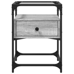 Berkfield Home Bedside Cabinets 2 pcs Gery Sonoma 40x40x55 cm Engineered Wood in Grey - Size: 40 x 40 x 55 cm - thumbnail 4