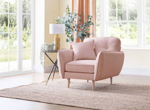 The Great Sofa Company Ailis Armchair Faro Soft Pink in Dusty Pink - image 1