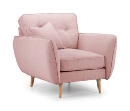 The Great Sofa Company Ailis Armchair Faro Soft Pink in Dusty Pink - thumbnail 2