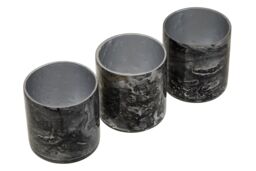 Orsina Garan Set Of 3 Grey Tealight Holders - thumbnail 2