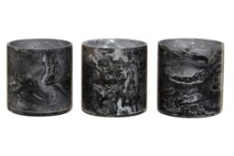 Orsina Garan Set Of 3 Grey Tealight Holders - thumbnail 1