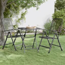 Berkfield Home Garden Table 60x60x72 cm Expanded Metal Mesh Anthracite in Black - Size: 60 x 60 x 72 cm - thumbnail 1