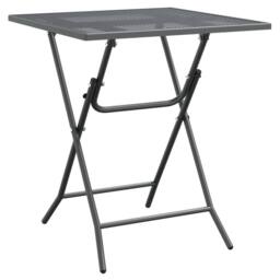 Berkfield Home Garden Table 60x60x72 cm Expanded Metal Mesh Anthracite in Black - Size: 60 x 60 x 72 cm - thumbnail 2