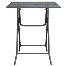 Berkfield Home Garden Table 60x60x72 cm Expanded Metal Mesh Anthracite in Black - Size: 60 x 60 x 72 cm - thumbnail 3