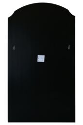 "MirrorOutlet Black Edged Dual Arch Curved Edge Wall Mirror 71""x39"" (180 X 100cm) - Size: 1 Pack" - thumbnail 3