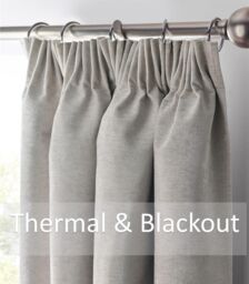 Luxury Living Chenille Blackout Pencil Pleat Top Curtains in Silver - Size: 168 cm width x 183 cm drop - thumbnail 2