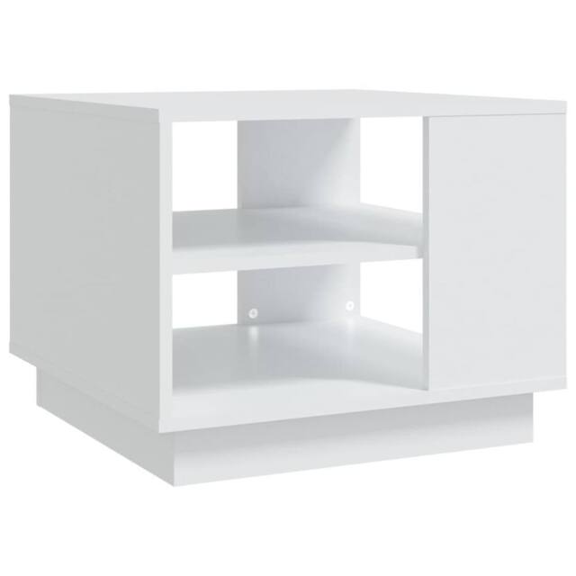Berkfield Home Coffee Table White 55x55x43 cm Engineered Wood - Size: 55 x 55 x 43 cm - image 1