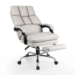 VOGREX Ergonomic Padded Recliner Chair in Grey