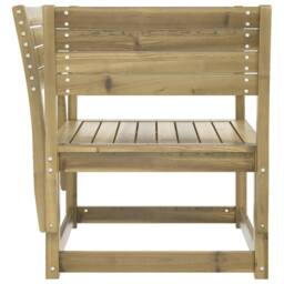 Berkfield Home Beautiful Garden Chair Impregnated Wood Pine in Brown - thumbnail 5
