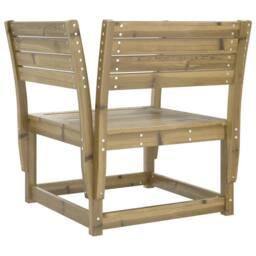 Berkfield Home Beautiful Garden Chair Impregnated Wood Pine in Brown - thumbnail 6