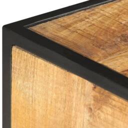 Berkfield Home TV Cabinet 130x30x39 cm Solid Mango Wood in Brown - Size: 130 x 30 x 39 cm - thumbnail 6