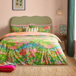 Furn Meadow Escape Reversible Floral Duvet Cover Set - Size: Single - thumbnail 1