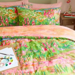 Furn Meadow Escape Reversible Floral Duvet Cover Set - Size: Single - thumbnail 3