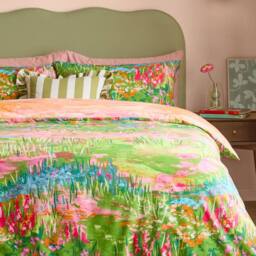 Furn Meadow Escape Reversible Floral Duvet Cover Set - Size: Single - thumbnail 4