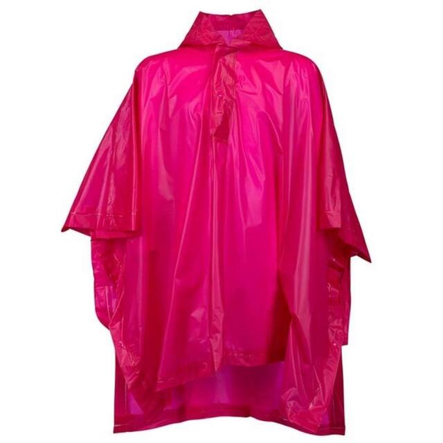Splashmacs Plain Poncho in Fuchsia - image 1