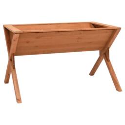 Berkfield Home Planter 90x55x56 cm Firwood in Brown - Size: 90 x 55 x 56 cm - thumbnail 2