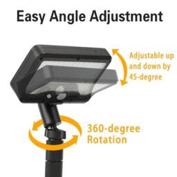 Havendro 1PCS Clip on Solar Light Outdoor LED Waterproof Motion Sensor in Black - thumbnail 4