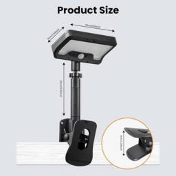 Havendro 1PCS Clip on Solar Light Outdoor LED Waterproof Motion Sensor in Black - thumbnail 2
