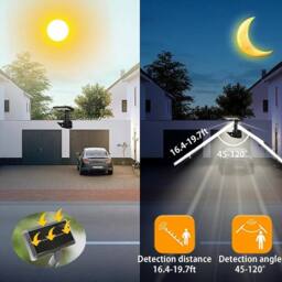 Havendro 1PCS Clip on Solar Light Outdoor LED Waterproof Motion Sensor in Black - thumbnail 3