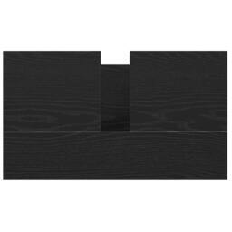 Berkfield Home Bathroom Basin Cabinet with Drawers Black Oak 60x34.5x60 cm - thumbnail 9