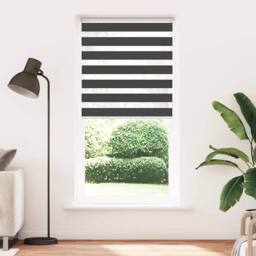 Berkfield Home Zebra Blind Black 95x230 cm Fabric Width 90.9 cm Polyester