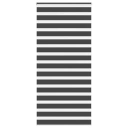 Berkfield Home Zebra Blind Black 95x230 cm Fabric Width 90.9 cm Polyester - thumbnail 2