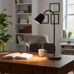 Nordara Adjustable Floor Lamp Reading Light Standing Lamp ﻿ in Black - thumbnail 3