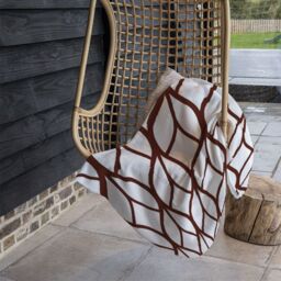 Benjamin Tate Design Tiled Geometrics Blanket in Natural - Size: 120 cm x 150 cm - thumbnail 4
