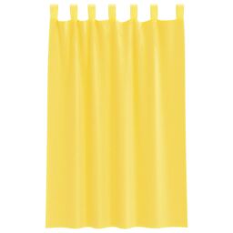 Berkfield Home Voile Curtains with Loops 2 pcs Yellow 140x175 cm - thumbnail 4