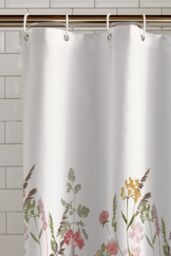 Catherine Lansfield 'Countryside Floral' Shower Curtain in Pink - Size: 180 cm width x 180 cm drop - thumbnail 2