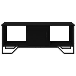 Berkfield Home Coffee Table Black 100x51x40 cm Engineered Wood - Size: 100 x 51 x 40 cm - thumbnail 5