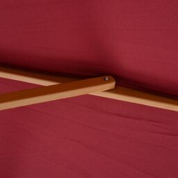 OUTSUNNY 3m Fir Wooden Garden Parasol Sun Shade Outdoor Umbrella Canopy in Red - thumbnail 9