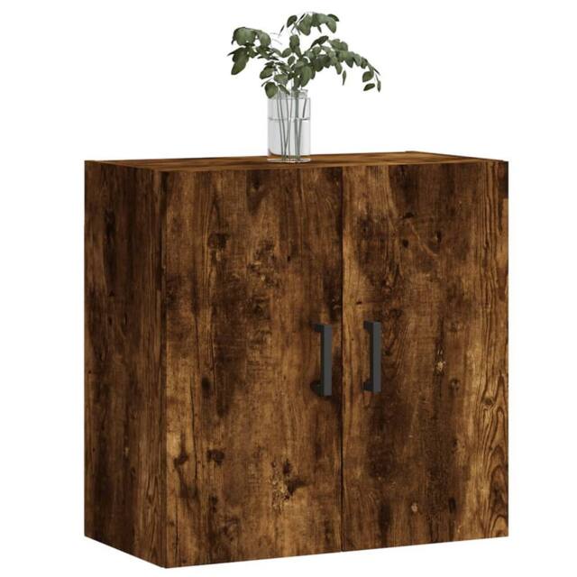 Berkfield Home Wall Cabinet Smoked Oak 60x31x60 cm Engineered Wood in Brown - Size: 60 x 31 x 60 cm - image 1