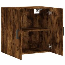 Berkfield Home Wall Cabinet Smoked Oak 60x31x60 cm Engineered Wood in Brown - Size: 60 x 31 x 60 cm - thumbnail 6