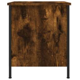 Berkfield Home Bedside Cabinet Smoked Oak 40x42x50 cm Engineered Wood in Brown - Size: 40 x 42 x 50 cm - thumbnail 7