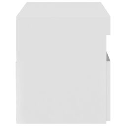 Berkfield Home TV Cabinet with LED Lights White 75x35x40 cm - Size: 75 x 35 x 40 cm - thumbnail 6