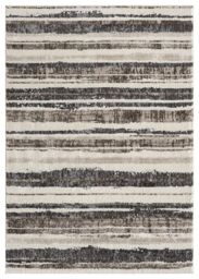 Desire Rugs Eleanor Modern Embossed Living Room Area Rug - Striped Design in Taupe - Size: 200 cm x 290 cm - thumbnail 2