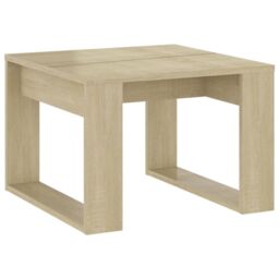 Berkfield Home Side Table Sonoma Oak 50x50x35 cm Engineered Wood in Brown - Size: 50 x 50 x 35 cm - thumbnail 2