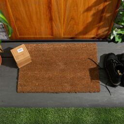 Nicola Spring Coir Door Mat Set - 60 x 40cm - Embossed Home in Brown - Size: 40 cm x 60 cm - thumbnail 7