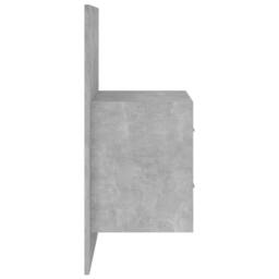 Berkfield Home Classic Bed Headboard with Cabinets Concrete Grey Engineered Wood - thumbnail 5