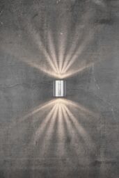 Nordlux Canto Outdoor Wall Light Galv Steel Garden LED IP44 Mains in Silver - thumbnail 9